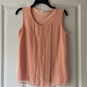 Calvin Klein Peach Sleeveless Top